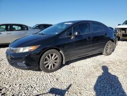 Salvage cars for sale at Taylor, TX auction: 2012 Honda Civic EX