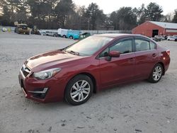 Salvage cars for sale at Mendon, MA auction: 2016 Subaru Impreza Premium