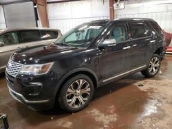 Salvage cars for sale at Lansing, MI auction: 2019 Ford Explorer Platinum