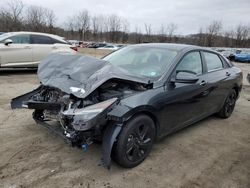 Salvage cars for sale at Marlboro, NY auction: 2021 Hyundai Elantra SEL