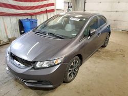 Salvage cars for sale at Lyman, ME auction: 2015 Honda Civic EX