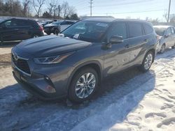 Salvage cars for sale at Bridgeton, MO auction: 2021 Toyota Highlander Hybrid Limited