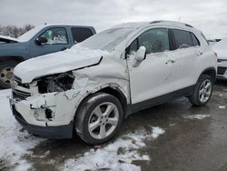 Salvage cars for sale at Duryea, PA auction: 2016 Chevrolet Trax LTZ