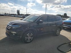 Salvage cars for sale from Copart Miami, FL: 2018 Honda Pilot EX