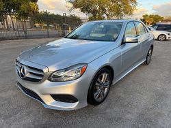 Salvage cars for sale at Miami, FL auction: 2016 Mercedes-Benz E 350