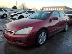 Salvage cars for sale from Copart Littleton, CO: 2007 Honda Accord EX