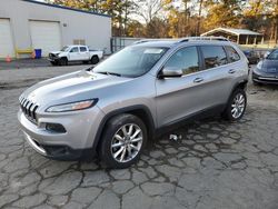 Jeep salvage cars for sale: 2016 Jeep Cherokee Limited