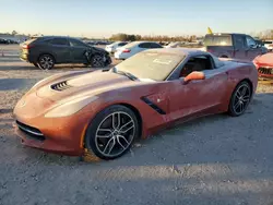 Salvage cars for sale at Houston, TX auction: 2015 Chevrolet Corvette Stingray Z51 2LT