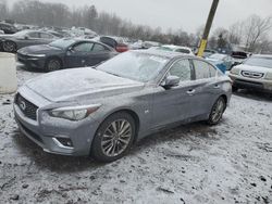 Salvage cars for sale at Chalfont, PA auction: 2020 Infiniti Q50 Pure