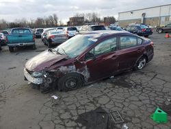 Salvage cars for sale at New Britain, CT auction: 2015 Honda Civic LX