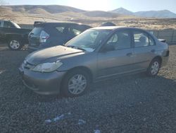 Salvage cars for sale at Reno, NV auction: 2005 Honda Civic DX VP