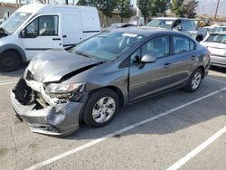 Salvage cars for sale at Rancho Cucamonga, CA auction: 2013 Honda Civic LX