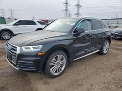 Salvage cars for sale at Elgin, IL auction: 2018 Audi Q5 Premium Plus