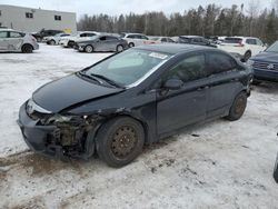 Salvage cars for sale at Cookstown, ON auction: 2009 Honda Civic LX-S