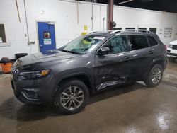 Salvage cars for sale from Copart Blaine, MN: 2021 Jeep Cherokee Latitude LUX