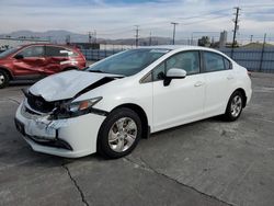 Salvage cars for sale at Sun Valley, CA auction: 2014 Honda Civic LX