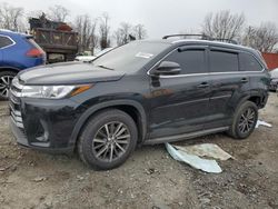 Salvage cars for sale at Baltimore, MD auction: 2019 Toyota Highlander SE