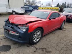 Salvage cars for sale at Woodburn, OR auction: 2014 Chevrolet Camaro LS