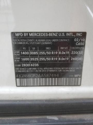 2010 Mercedes-Benz ML 350 4matic