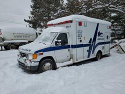 Salvage trucks for sale at Kincheloe, MI auction: 2005 Ford Econoline E450 Super Duty Cutaway Van