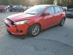 Salvage cars for sale at Arlington, WA auction: 2016 Ford Focus SE