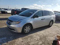 Salvage cars for sale at Indianapolis, IN auction: 2011 Honda Odyssey LX