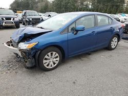 Honda Civic lx Vehiculos salvage en venta: 2012 Honda Civic LX