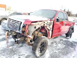 Salvage cars for sale at Montreal Est, QC auction: 2010 Ford F150 Super Cab