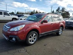 Salvage cars for sale from Copart Denver, CO: 2013 Subaru Outback 2.5I Limited