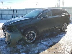 Salvage cars for sale from Copart Cleveland: 2022 Lexus RX 450H L Luxury