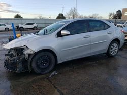 Salvage cars for sale at Littleton, CO auction: 2016 Toyota Corolla L