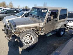 Jeep salvage cars for sale: 2004 Jeep Wrangler / TJ Sport