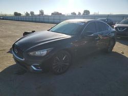 Salvage cars for sale at Martinez, CA auction: 2018 Infiniti Q50 Luxe