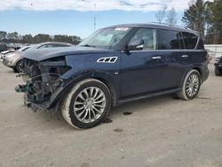 Salvage cars for sale from Copart Dunn, NC: 2015 Infiniti QX80