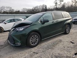 Salvage cars for sale at Augusta, GA auction: 2022 Toyota Sienna XLE