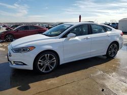 Salvage cars for sale at Grand Prairie, TX auction: 2017 Ford Fusion Titanium