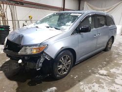 Salvage cars for sale at Leroy, NY auction: 2012 Honda Odyssey EXL