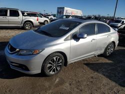 Salvage cars for sale at Indianapolis, IN auction: 2013 Honda Civic EXL