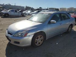 Salvage cars for sale from Copart Martinez, CA: 2007 Honda Accord SE