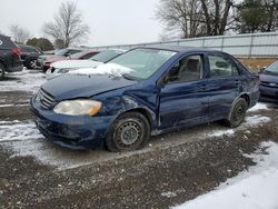 Salvage cars for sale at Finksburg, MD auction: 2003 Toyota Corolla CE