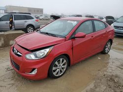 Salvage cars for sale at Kansas City, KS auction: 2012 Hyundai Accent GLS