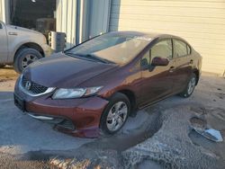 Salvage cars for sale from Copart Kansas City, KS: 2015 Honda Civic LX