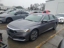 Vehiculos salvage en venta de Copart Sacramento, CA: 2022 Honda Accord Hybrid EXL