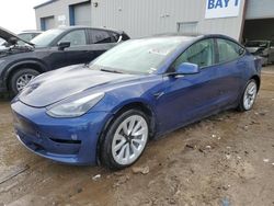 Salvage cars for sale at Elgin, IL auction: 2022 Tesla Model 3