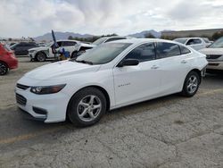 Salvage cars for sale at Las Vegas, NV auction: 2017 Chevrolet Malibu LS