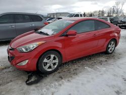 Salvage cars for sale at Wayland, MI auction: 2013 Hyundai Elantra Coupe GS