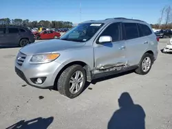 Salvage cars for sale at Dunn, NC auction: 2012 Hyundai Santa FE Limited