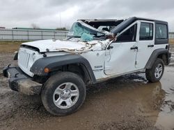 Salvage cars for sale at Houston, TX auction: 2018 Jeep Wrangler Unlimited Sport