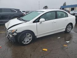 Salvage cars for sale at Woodhaven, MI auction: 2009 Honda Civic LX