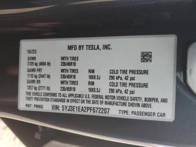 2023 Tesla Model 3